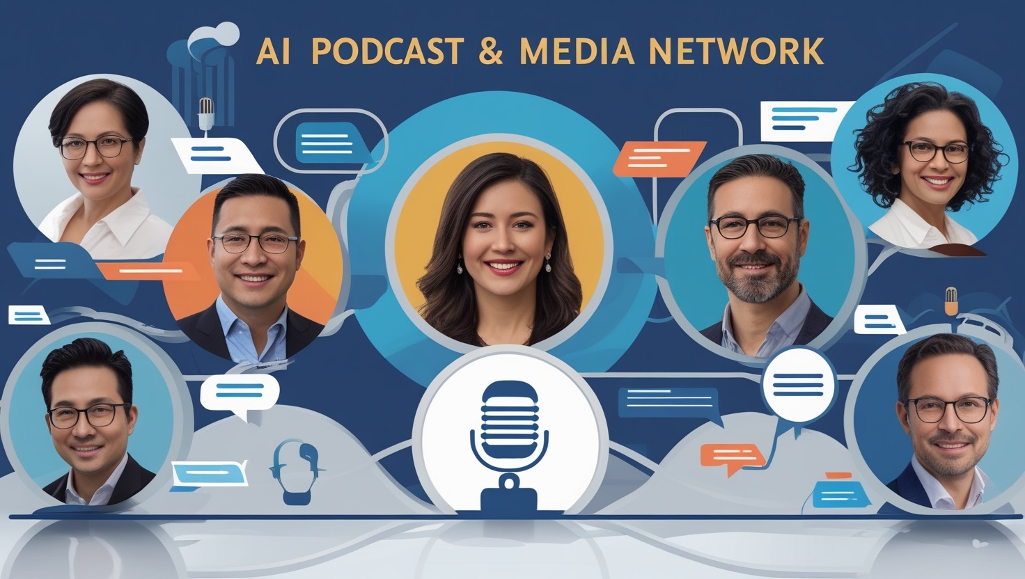 AI X Network AI Podcast & Media Network professional interface demonstration